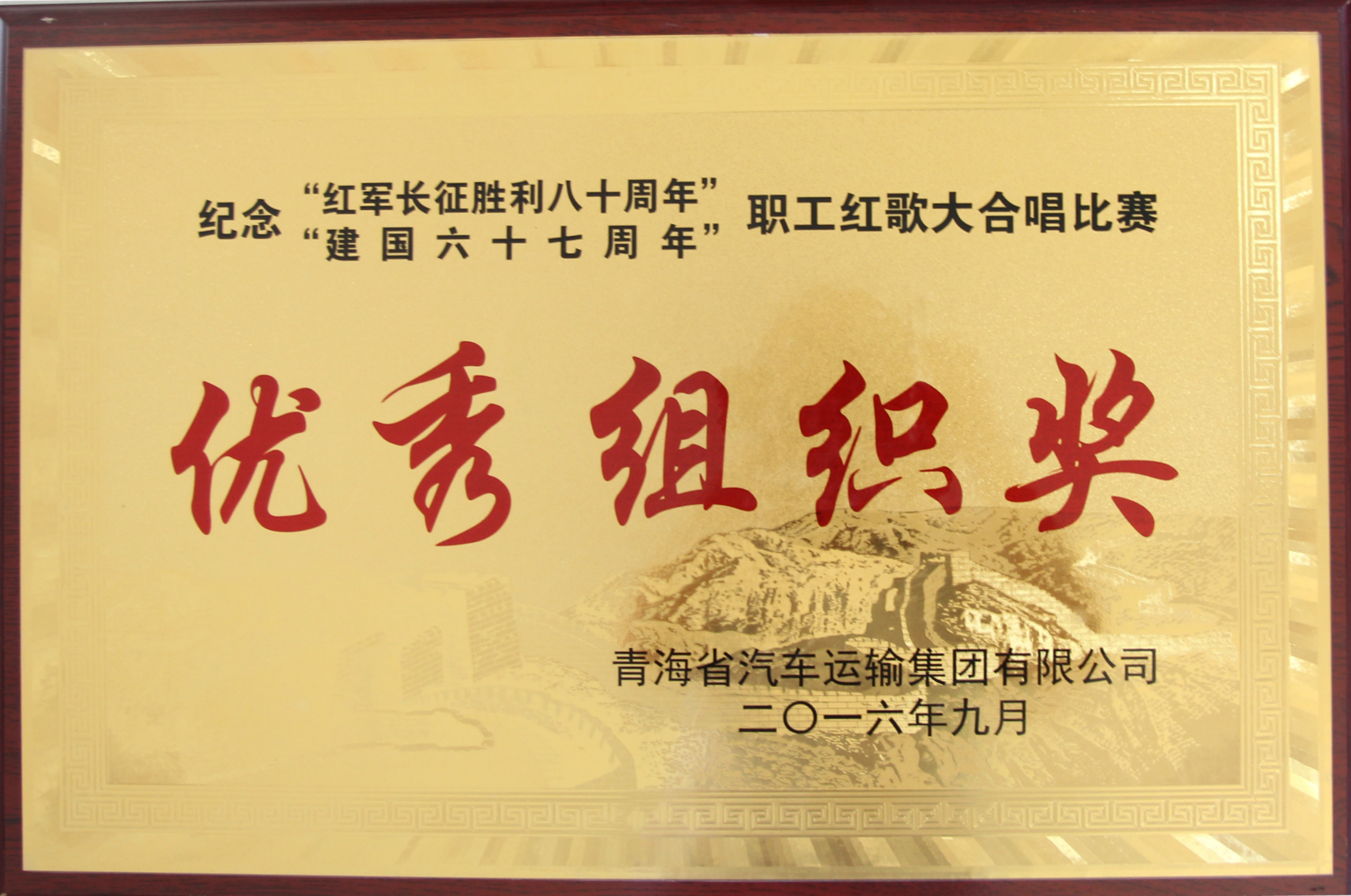 优良组织奖
